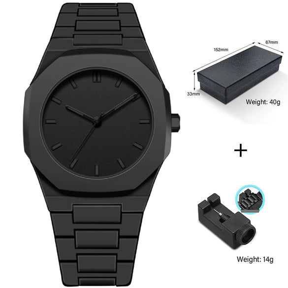 Watches Casual Fashion Simple Waterproof Silicone Strap Plastic Case Stainless Steel Buckle Round Dial