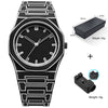 Watches Casual Fashion Simple Waterproof Silicone Strap Plastic Case Stainless Steel Buckle Round Dial