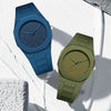 Watches Casual Fashion Simple Waterproof Silicone Strap Plastic Case Stainless Steel Buckle Round Dial