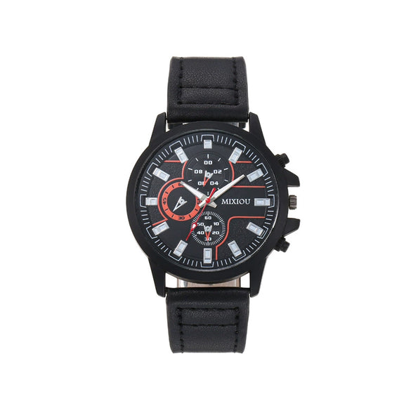 Watches Casual Style Alloy Case Imitation Leather Strap Round Dial