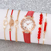 Watches Women's Highend Mechanical And Quartz Watches With Pu Strap Zinc Alloy Case Round Dial