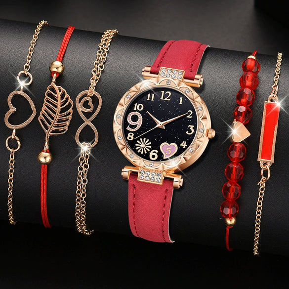 Watches Women's Highend Mechanical And Quartz Watches With Pu Strap Zinc Alloy Case Round Dial