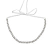 Wedding Accessories Rhinestone Waist Belt Luxury Simple Style With Diamond Pattern Electroplating
