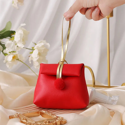 Wedding Season Solid Color Pu Leather Anniversary Wedding Wedding Candies Box