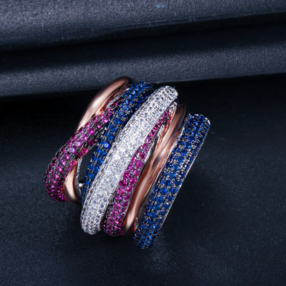 Wedding Simple Style Korean Style Ball Copper 14k Gold Plated Gold Plated Rhodium Plated Artificial Gemstones Rings In Bulk