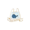 Whale Alloy Baking Paint Brooch Badge Animal Pattern Unisex Cute And Personalized