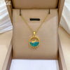 Whale Geometric Stainless Steel And Copper Necklace For Unisex