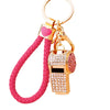 Whistle Diamond Car Keychain Metal Cute Bag Pendant Key Chain Ring Creative Gift For Men And Women