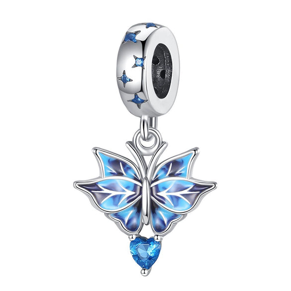 White Copper Silver Plated 925 Pendant With Butterfly Swallow Hummingbird Charms Original Design Dripping Oil Process Diy Jewelry Accessories For Bracelet And Necklace