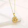 Shiny Rabbit Angel Snake Stainless Steel Titanium Steel Plating Inlay Zircon 18k Gold Plated Gold Plated Pendant Necklace