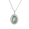 Wholesale Abalone Shell Pendant Necklace With O Word Chain Animal Zodiac Geometric Style Environmentalfriendly