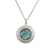 Wholesale Abalone Shell Pendant Necklace With O Word Chain Animal Zodiac Geometric Style Environmentalfriendly