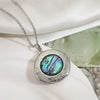 Wholesale Abalone Shell Pendant Necklace With O Word Chain Animal Zodiac Geometric Style Environmentalfriendly