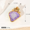 Wholesale Accessories Artificial Crystal Fruit Shape Heart Pattern Electroplated Necklace Pendant