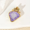 Wholesale Accessories Artificial Crystal Fruit Shape Heart Pattern Electroplated Necklace Pendant