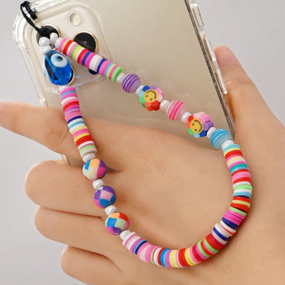 Wholesale Accessories Bohemian Soft  Heart Fruit Woven Mobile Phone Chain Nihaojewelry