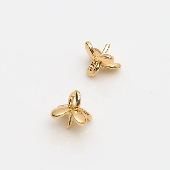 Wholesale Accessories Copper Gold Plated Antler Floating Flower Hat Glasses Demon Elf Baroque Pearl Handmade