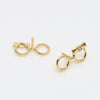 Wholesale Accessories Copper Gold Plated Antler Floating Flower Hat Glasses Demon Elf Baroque Pearl Handmade