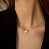 Wholesale Accessories Copper Love Peach Heart Pendant Women's Clavicle Chain Necklace With Electroplating