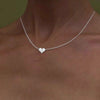 Wholesale Accessories Copper Love Peach Heart Pendant Women's Clavicle Chain Necklace With Electroplating
