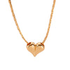 Wholesale Accessories Copper Love Peach Heart Pendant Women's Clavicle Chain Necklace With Electroplating