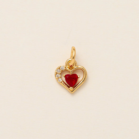 Wholesale Accessories Copper Pendant With Smiley Boots Love Shape Electroplated Real Gold Fashion Trend
