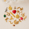 Wholesale Accessories Copper Pendant With Smiley Boots Love Shape Electroplated Real Gold Fashion Trend