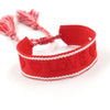 Wholesale Accessories Gold Thread Embroidered Love Letter Wrist Strap Handwoven Tassel Bracelet