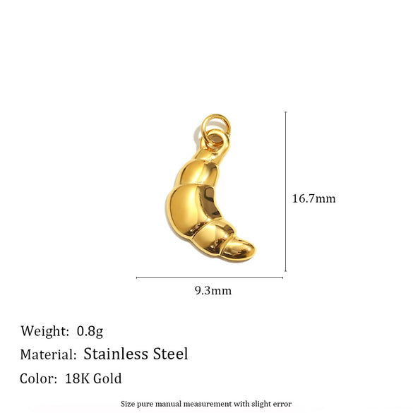 Wholesale Accessories Pendant Stainless Steel Plated 18K Gold Seahorse Bow Fivepointed Star Cowboy Boots Heart Shape Pendant For Women Electroplating