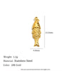 Wholesale Accessories Pendant Stainless Steel Plated 18K Gold Seahorse Bow Fivepointed Star Cowboy Boots Heart Shape Pendant For Women Electroplating