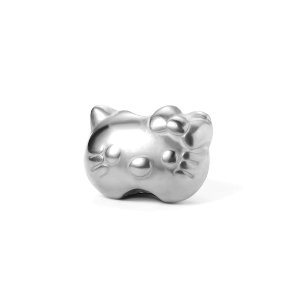 Wholesale Accessories Stainless Steel Anime Style Kitty Cat Butterfly Love Pattern Electroplated Beaded