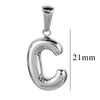 Wholesale Accessories Stainless Steel 18K Gold Plated Mini Bubble Letter Pendant With Butterfly Pattern