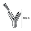 Wholesale Accessories Stainless Steel 18K Gold Plated Mini Bubble Letter Pendant With Butterfly Pattern