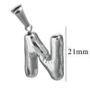 Wholesale Accessories Stainless Steel 18K Gold Plated Mini Bubble Letter Pendant With Butterfly Pattern