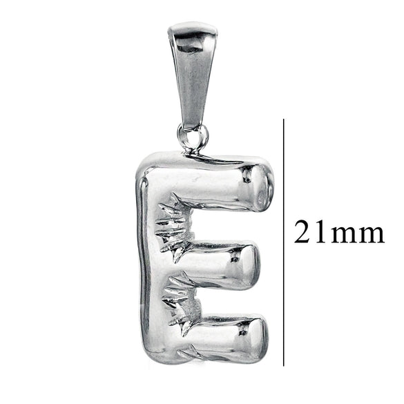 Wholesale Accessories Stainless Steel 18K Gold Plated Mini Bubble Letter Pendant With Butterfly Pattern