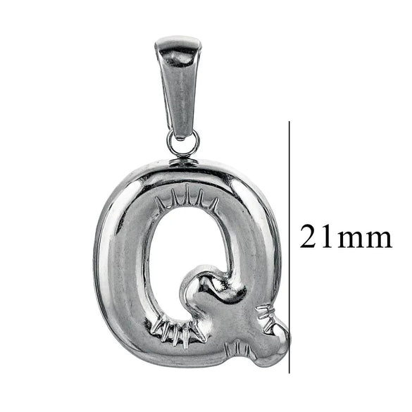 Wholesale Accessories Stainless Steel 18K Gold Plated Mini Bubble Letter Pendant With Butterfly Pattern