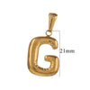 Wholesale Accessories Stainless Steel 18K Gold Plated Mini Bubble Letter Pendant With Butterfly Pattern