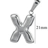 Wholesale Accessories Stainless Steel 18K Gold Plated Mini Bubble Letter Pendant With Butterfly Pattern