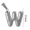 Wholesale Accessories Stainless Steel 18K Gold Plated Mini Bubble Letter Pendant With Butterfly Pattern