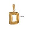 Wholesale Accessories Stainless Steel 18K Gold Plated Mini Bubble Letter Pendant With Butterfly Pattern