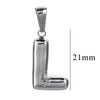 Wholesale Accessories Stainless Steel 18K Gold Plated Mini Bubble Letter Pendant With Butterfly Pattern