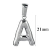 Wholesale Accessories Stainless Steel 18K Gold Plated Mini Bubble Letter Pendant With Butterfly Pattern