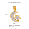 Wholesale Accessories Stainless Steel 18K Gold Plated Star And Moon Style