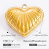Wholesale Accessories Stainless Steel Retro Handmade Geometric Pendant With Love Drop Bell Pattern 18K Gold Plated