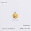 Wholesale Accessories Stainless Steel Retro Handmade Geometric Pendant With Love Drop Bell Pattern 18K Gold Plated