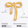 Wholesale Accessories Stainless Steel Retro Handmade Geometric Pendant With Love Drop Bell Pattern 18K Gold Plated