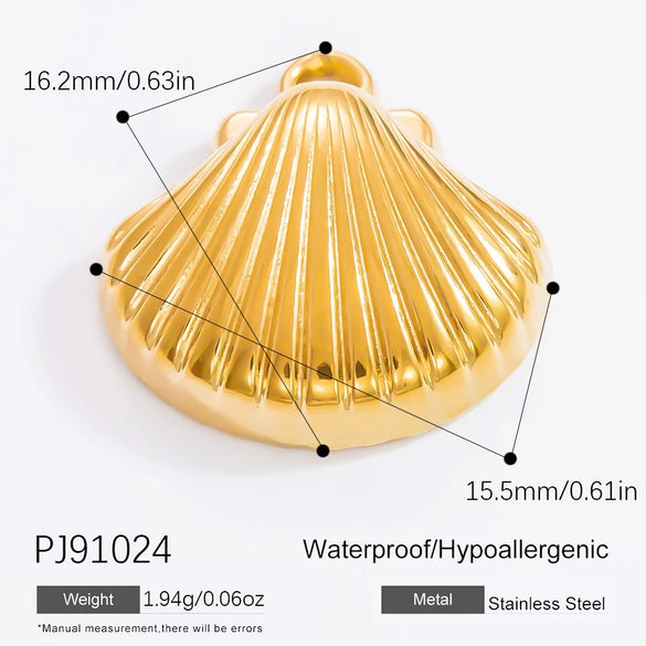 Wholesale Accessories Stainless Steel Retro Handmade Geometric Pendant With Love Drop Bell Pattern 18K Gold Plated