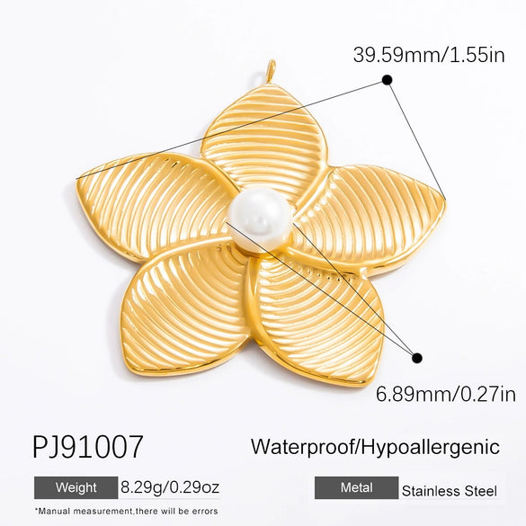 Wholesale Accessories Stainless Steel Retro Handmade Geometric Pendant With Love Drop Bell Pattern 18K Gold Plated