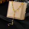 Wholesale Accessories Stainless Steel Rhinestones Electroplating Love Yshaped Long Tassel Women's