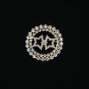 Wholesale Accessories Women's Style Light Luxury Diamondencrusted Star Shape Zinc Alloy Brooch With Electroplating